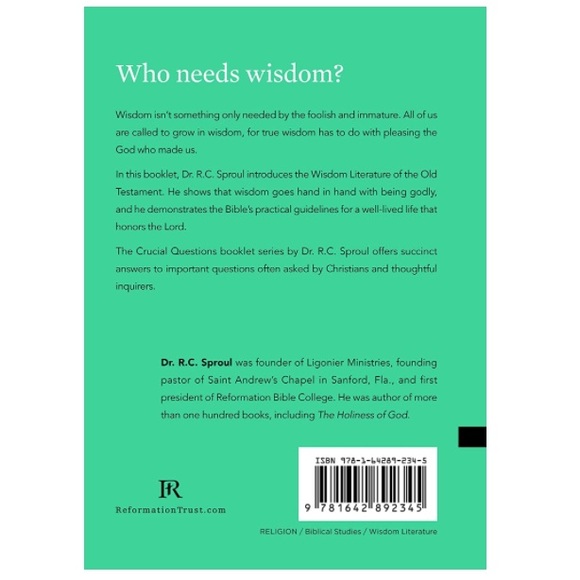 What Is Biblical Wisdom? By R.C. Sproul Book - Picture 2 of 3